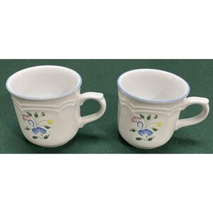 Hearthside Floral Expressions Mexico 3 1/4" Coffee Cups Set Of 2